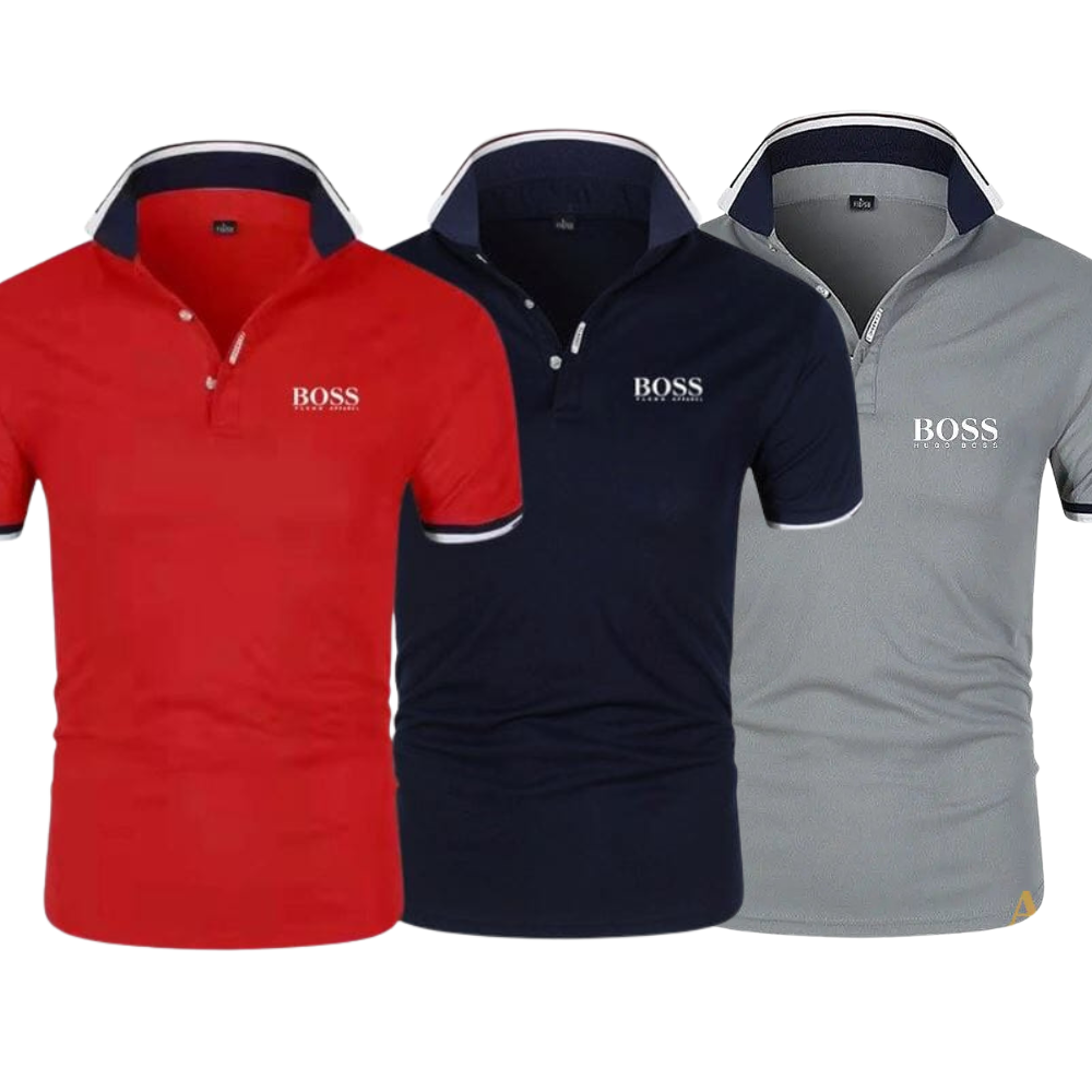 Set Luxury Polo Collar Shirt (Buy 1, Get 3 Free).